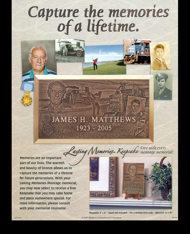 Matthesws Lasting Memories - flyer and ad